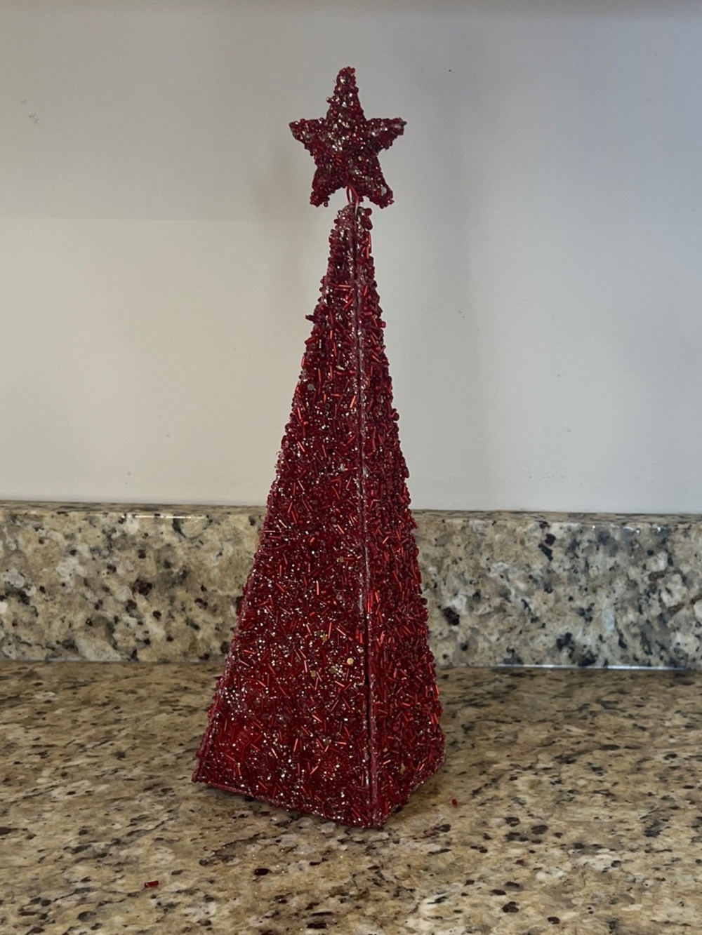 Vintage Avon Red Majestic lighted Tree